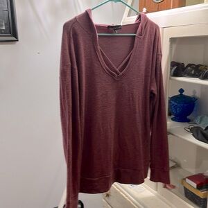 Derek heart fleece shirt in lg